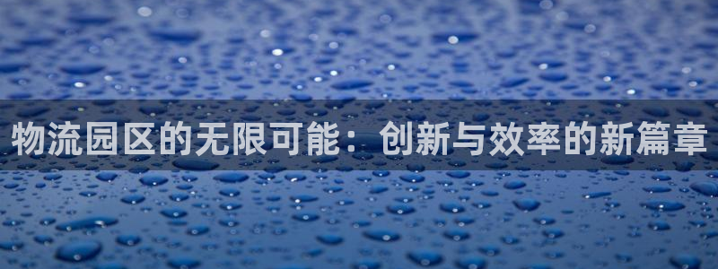 怎么注册usdt地址：物流园区的无限