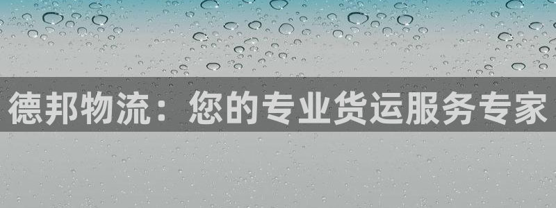 usdt钱包排行榜：德邦物流：您的专